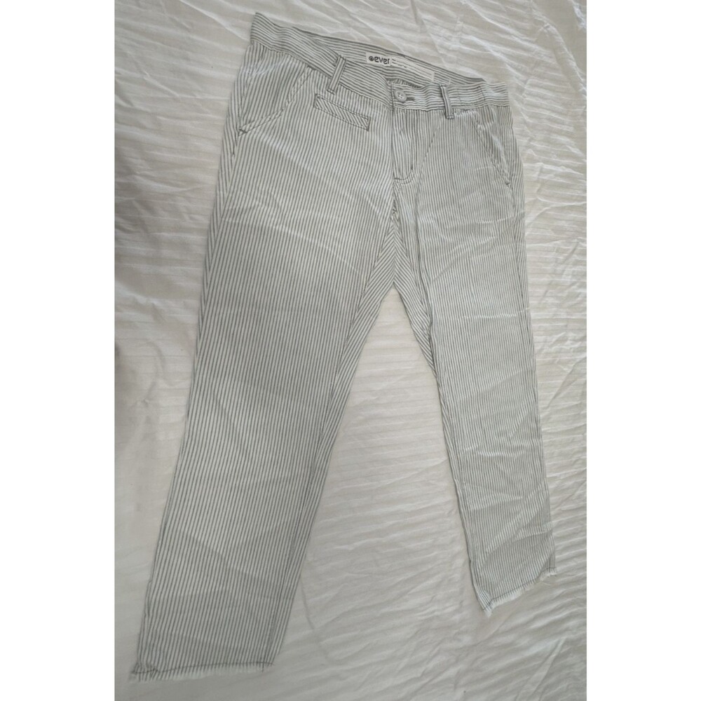 nwt ever worldwide cotton ryan slim crop capris pants size  24